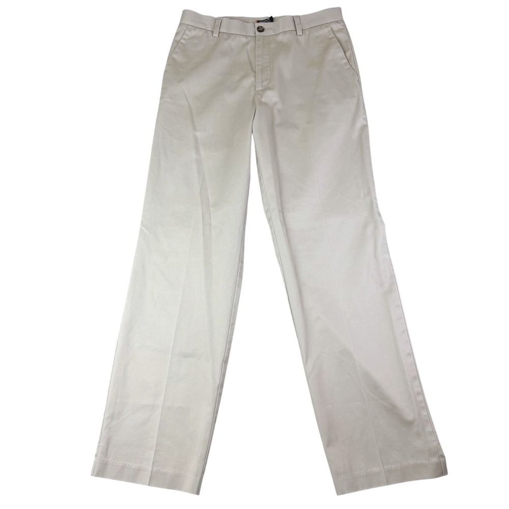 Dockers 32x34 Khaki Pants D2 Straight Fit Flat Front Chino Business Casual Work